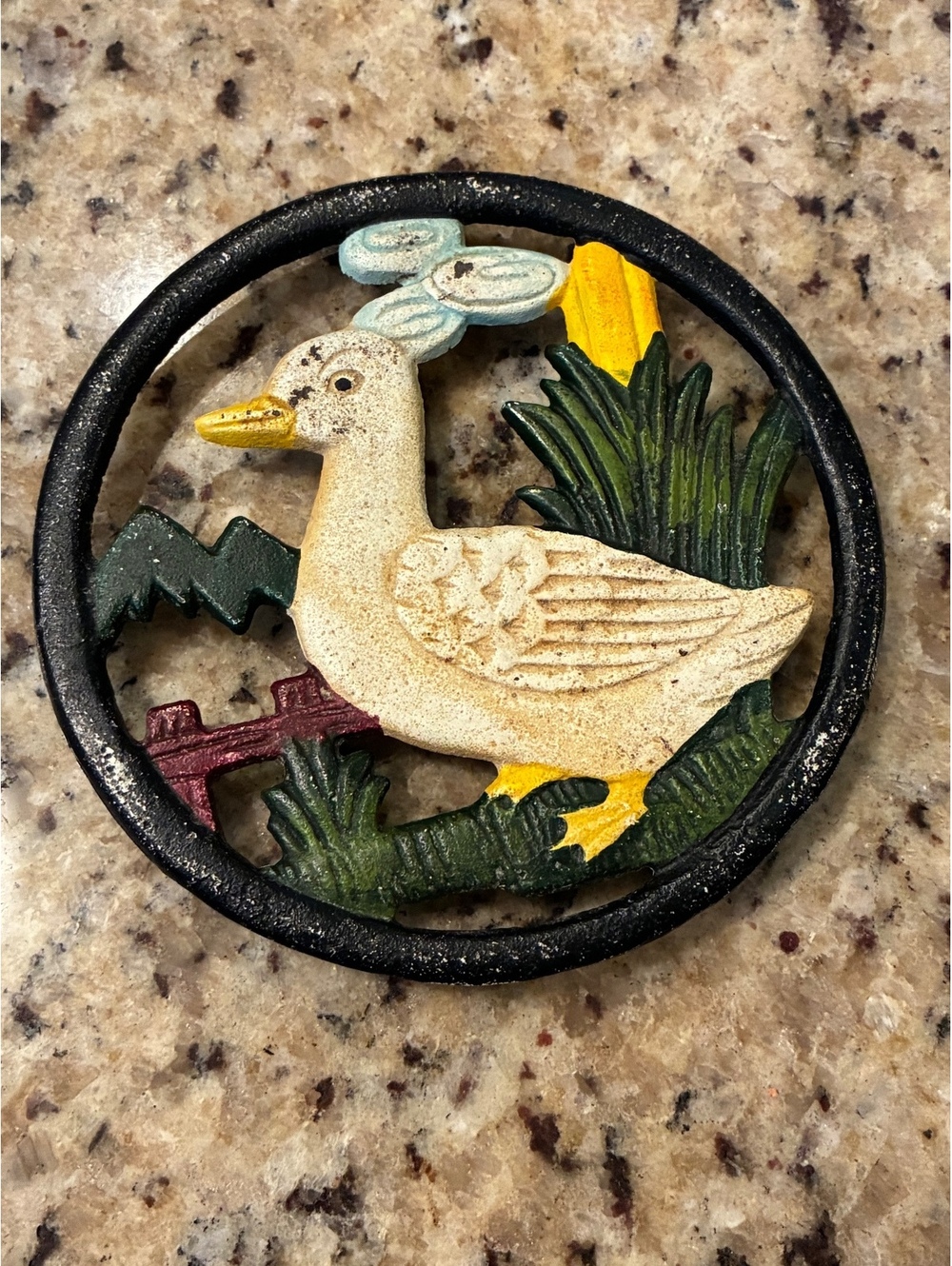 Decorative duck wall plaque trivet